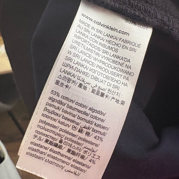 Calvin Klein Men's Navy Blue Performance Stretch Chino Pants 36x34 - Picture 5 of 5